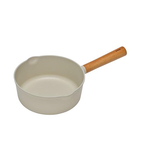 ドクターハウス Dr.HOWS オミジャOMIZA マルチパン 片手鍋 深型 20cm クリーム IH対応ガス火対応 PFOAPFOSフリー ドクターハウス 雪平鍋