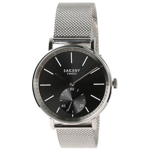 【長期保証付】サクスニーイザック(SACCSNYYSACCS) SYA15145S-BKM ブラック SACCSNY Y’SACCS サクスニーイザック アナログ メンズ腕時計 国内正規品