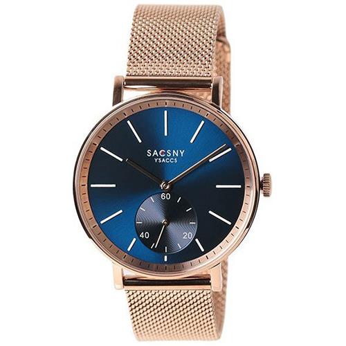 【長期保証付】サクスニーイザック(SACCSNYYSACCS) SYA15145R-BLM ブルー SACCSNY Y’SACCS サクスニーイザック アナログ メンズ腕時計 国内正規品