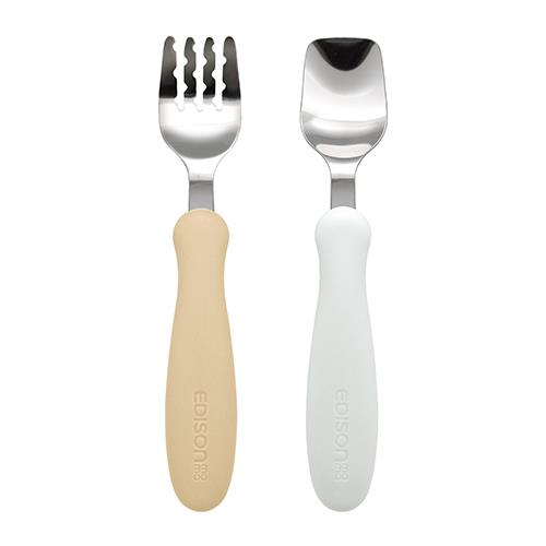 エジソン KJ2836 ミルク&ポテト 1.5歳ごろ~ フォーク&スプーン