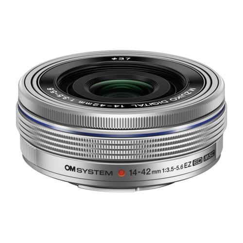 【長期保証付】OM SYSTEM M.ZUIKO DIGITAL ED 14-42mm F3.5-5.6 EZ SLV シルバー マイクロフォーサーズマウント ズームレンズ