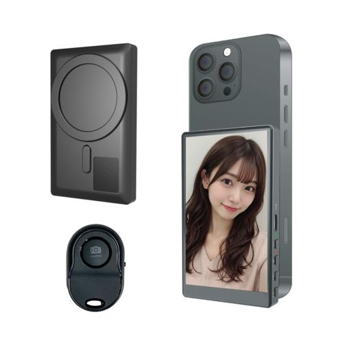 KEIYO(ケイヨー) AN-S151 スマホ用自撮りモニター Camee キャミー スマホの外カメラを 自撮りモニター化 Vlogモニタ
