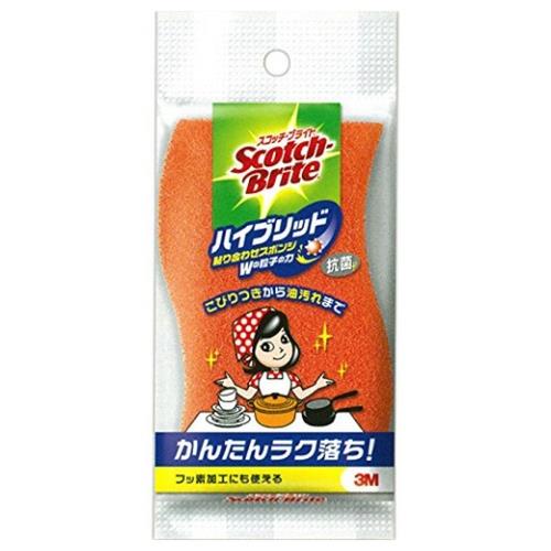 スリーエム ハイブリッド貼り合わせウレタンスポンジ オレンジ