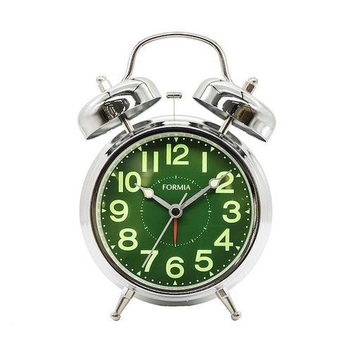 クレファー HT-A037W-SV シルバー フォルミア 置き目覚まし時計 連続秒針 集光文字盤