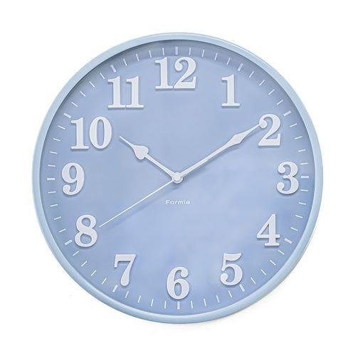 クレファー HIC-012W-BU ブルー フォルミア インテリア掛時計 連続秒針 立体文字盤