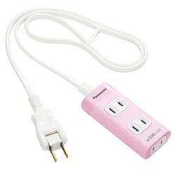 パナソニック(Panasonic) WHA2413NP ピンク ザ･タップQ 電源タップ 3個口 1m