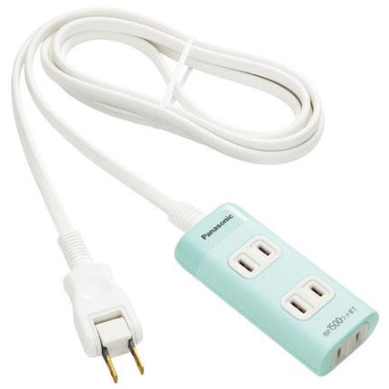 パナソニック(Panasonic) WHA2423GP グリーン ザ･タップQ 電源タップ 3個口 2m