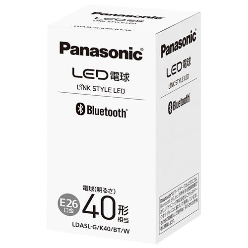パナソニック(Panasonic) LDA5L-G/K40/BT/W LED電球 電球色相当 40形相当 E26 Bluetooth LINK STYLE LED専用