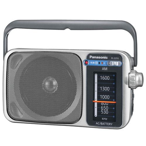 パナソニック(Panasonic) R-2255-S シルバー AM1バンドラジオ