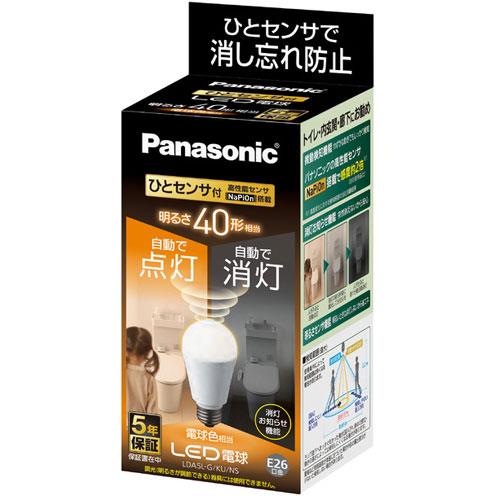 パナソニック(Panasonic) LED電球 ひとセンサタイプ 電球色 E26口金 40W形相当 485lm LDA5LGKUNS