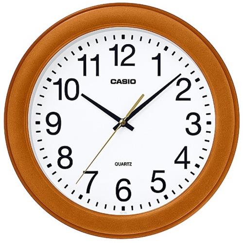 CASIO(カシオ) IQ-136-5JF 木目 掛時計 スムーズ秒針