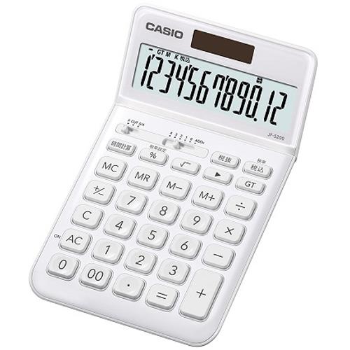 CASIO(カシオ) JF-S200-WE ホワイト スタイリッシュ電卓 12桁