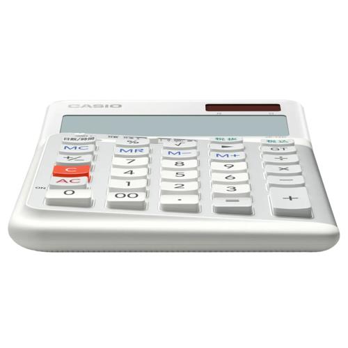 CASIO(カシオ) JE-12D-WE-N ホワイト 人間工学電卓 右手使用向け 12桁