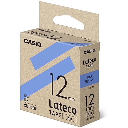 CASIO(カシオ) XB-12BU 青 ラテコ 詰め替え用テープ 幅12mm