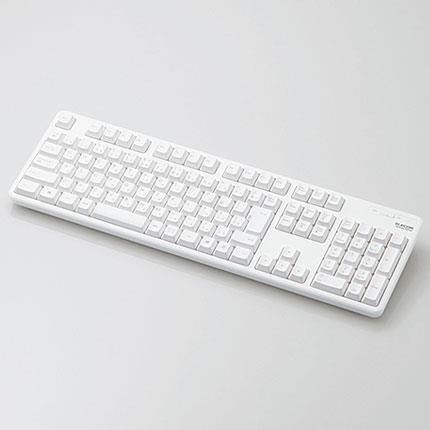 エレコム(ELECOM) TK-FDM106TWH ホワイト 無線キーボード 109キー 日本語配列