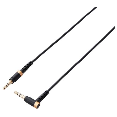 エレコム(ELECOM) AX-35MSL10BK ブラック 高耐久オーディオφ3.5AUXケーブル L字-ストレート 1m