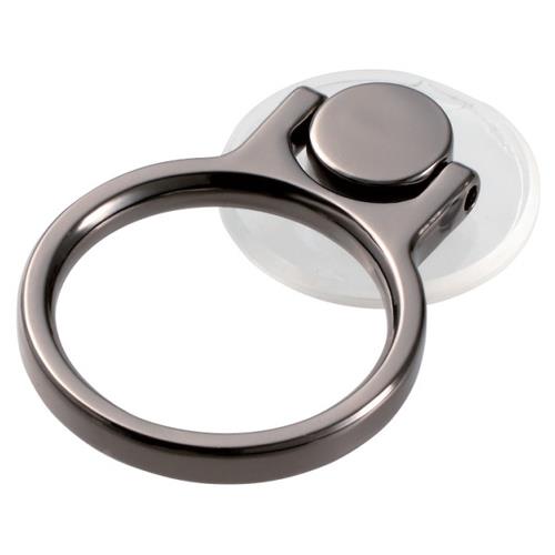 エレコム(ELECOM) P-STRBCRBK ブラック フィンガーリング スタンダード クリア