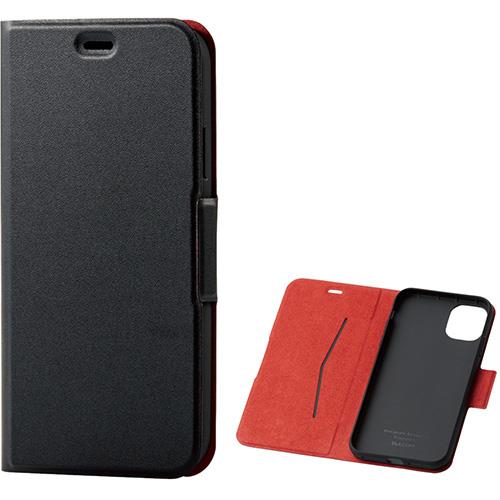 エレコム(ELECOM) PM-A19CPLFUBK ブラック iPhone 11用 レザーケース 超軽量 / 薄型 耐衝撃