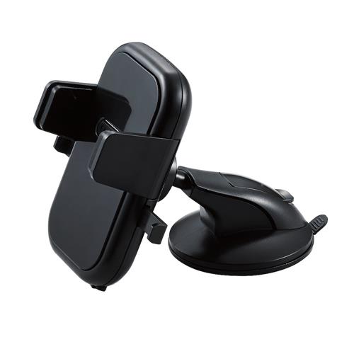 エレコム(ELECOM) P-CARS10BK ブラック 車載スマホ ワンタッチホルダー 強力ゲル吸盤