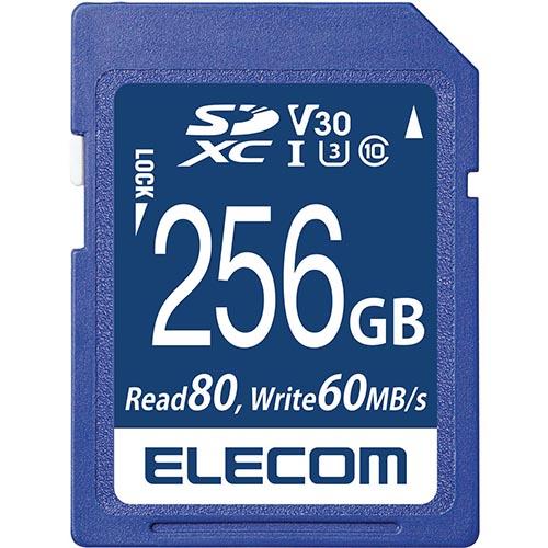 エレコム(ELECOM) MF-FS256GU13V3R SDXCカード UHS-I U3 80MB/s 256GB