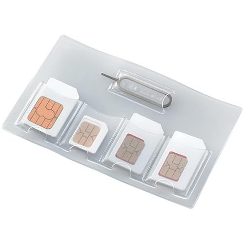 エレコム(ELECOM) CMC-SIMC01CR クリア SIMカードケース