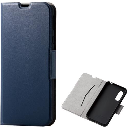エレコム(ELECOM) PM-AQS3PLFUNV ネイビー AQUOS sense3 / lite / Android One S7用 ソフトレザーケース 薄型