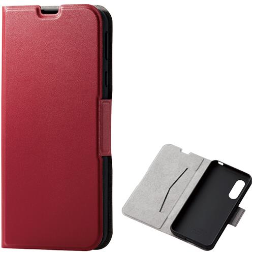 エレコム(ELECOM) PM-AQS3PLFURD クリア AQUOS sense3 / lite / Android One S7用 ソフトレザーケース 薄型 磁石付