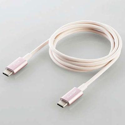 エレコム(ELECOM) MPA-CCPS10PNPN ピンク USB2.0ケーブル C-C PD対応 耐久仕様 1m