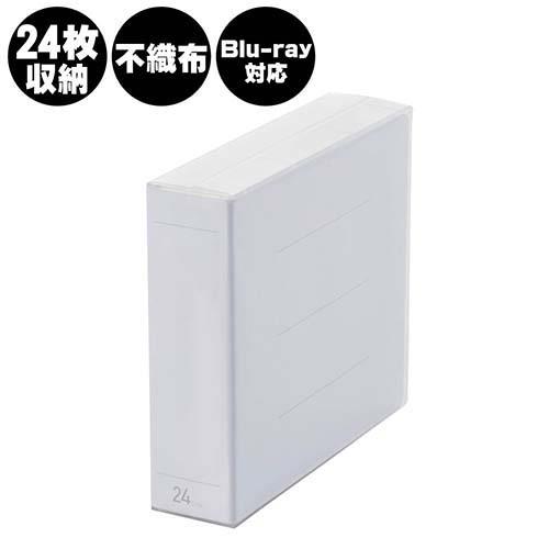 エレコム(ELECOM) CCD-FBB24CR クリア Blu-ray・CD・DVD対応クリアケース 24枚収納