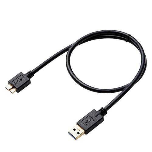 エレコム(ELECOM) DH-AMB3N05BK ブラック USB3.0ケーブル 0.5m