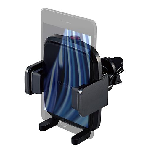 エレコム(ELECOM) P-CARS12BK ブラック スマホ用車載ワンタッチホルダー エアコンクリップ