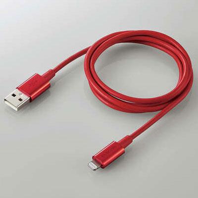 エレコム(ELECOM) MPA-UALPS10RD レッド 耐久仕様Lightningケーブル 1m
