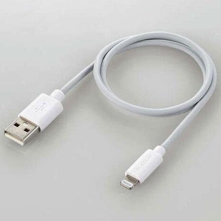 エレコム(ELECOM) MPA-UAL05WH ホワイト スタンダードLightningケーブル 0.5m