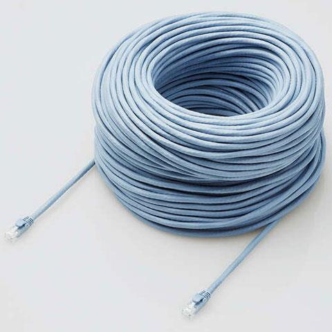 エレコム(ELECOM) LD-GPAT/BU90/RS ブルー Cat6A LANケーブル 90m