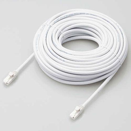 エレコム(ELECOM) LD-GPAT/WH20/RS ホワイト Cat6A LANケーブル 20m