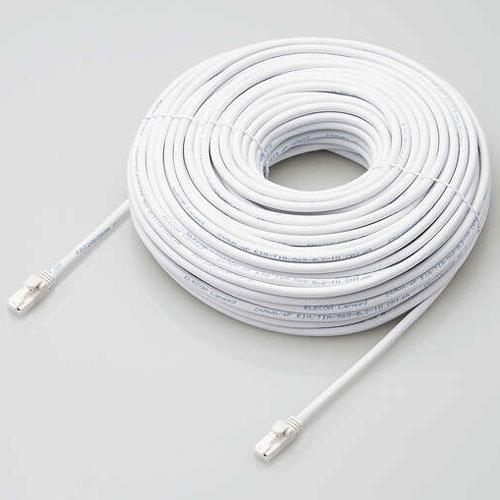 エレコム(ELECOM) LD-GPAT/WH50/RS ホワイト Cat6A LANケーブル 50m