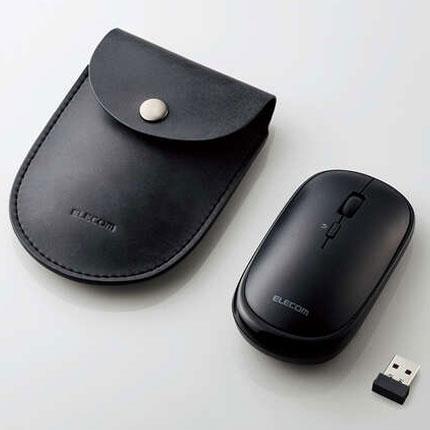 エレコム(ELECOM) M-TM10DBBK ブラック 2.4GHz無線 ワイヤレスモバイルマウス Slint スリント 4ボタン