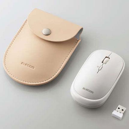 エレコム(ELECOM) M-TM10DBWH ホワイト 2.4GHz無線 ワイヤレスモバイルマウス Slint スリント 4ボタン