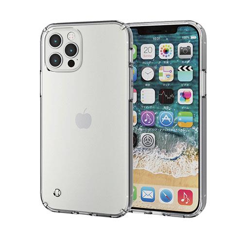 エレコム(ELECOM) PM-A20BHVCCR クリア iPhone12/12Pro用ケース 耐衝撃 透明 ストラップホール