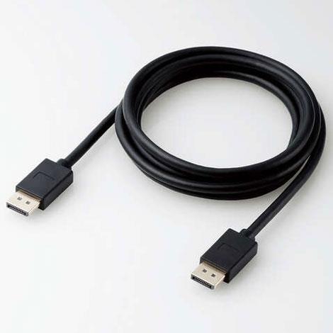 エレコム(ELECOM) CAC-DP1420BK2 ブラック DisplayPort 1.4対応ケーブル 2m