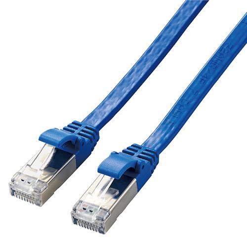 エレコム(ELECOM) LD-TWSF/BU3 ブルー Cat7 LANケーブル 3m