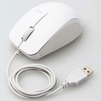 エレコム(ELECOM) M-BL27UBKWH ホワイト 抗菌 有線 BlueLEDマウス 3ボタン
