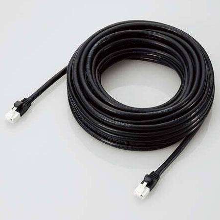 エレコム(ELECOM) GM-LDGPAT/BK100 ブラック Cat6A準拠LANケーブル スタンダード・ツメ折れ防止 10m