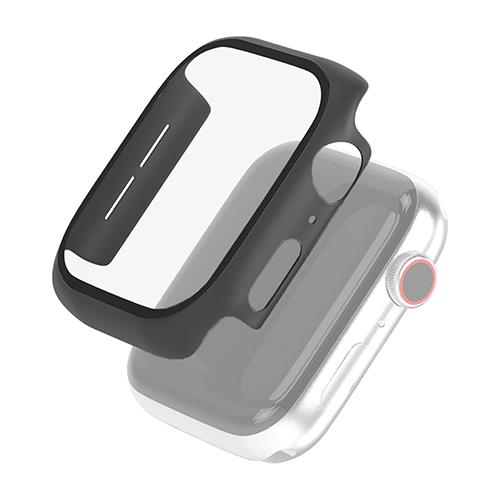 エレコム(ELECOM) AW-40CSPCGBK ブラック Apple Watch用 ケース フルカバー SE 6/5/4 40mm ガラス