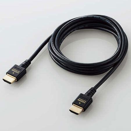 エレコム(ELECOM) CAC-HD21ES20BK ブラック ｲｰｻﾈｯﾄ対応ｳﾙﾄﾗﾊｲｽﾋﾟｰﾄHDMIｹｰﾌﾞﾙｽﾘﾑ 2m