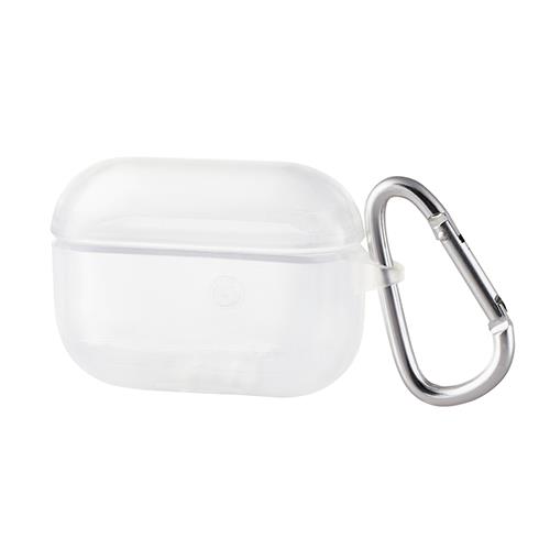 エレコム(ELECOM) AVA-AP2UC2CR クリア AirPods Proケース ソフトケース TPU カラビナ付き クリア