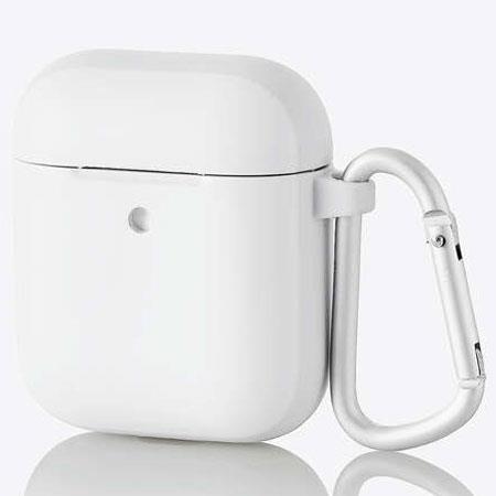 エレコム(ELECOM) AVA-APTSWH ホワイト AirPods用Tough Slimケース