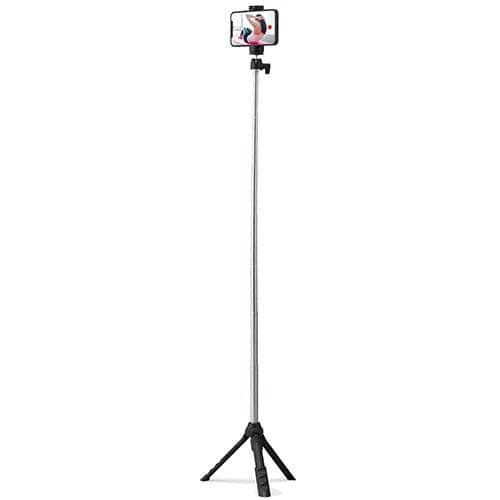 エレコム(ELECOM) P-STSRSMBK ブラック スマホ用三脚 自撮り棒 2way 高さ調整 最大95cm