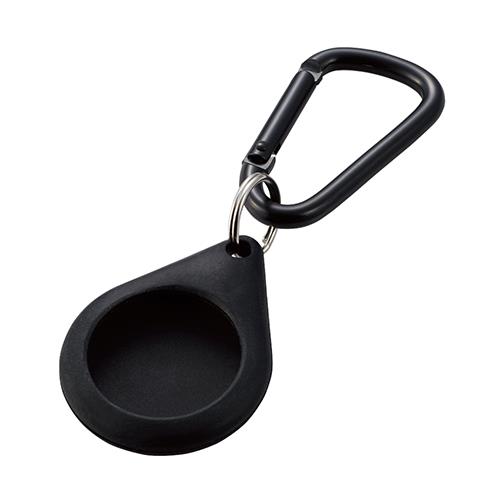 エレコム(ELECOM) AT-SCKBK ブラック AirTag用ケース 保護カバー シリコン