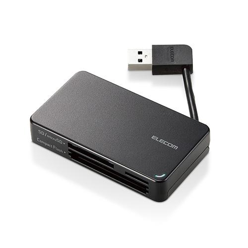 エレコム(ELECOM) MR3-K303BK ブラック カードリーダー USB3.0 ケーブル収納タイプ